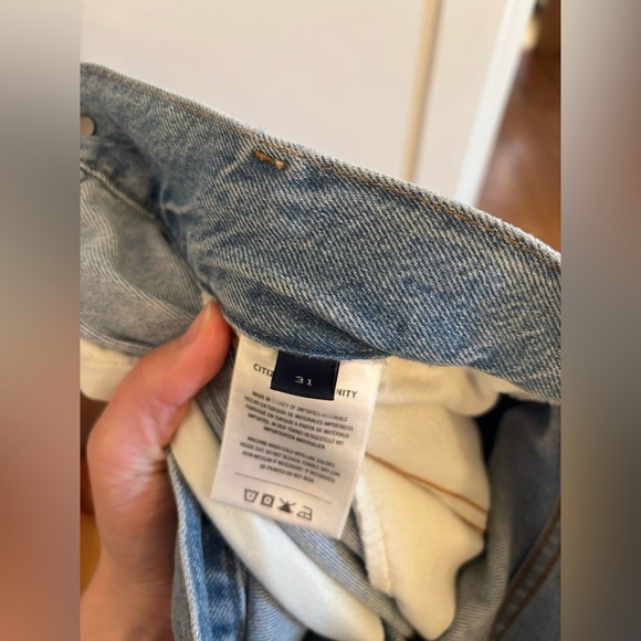 new Citizens of Humanity Beverly wide leg jeans in Lune light wash - Picture 8 of 9